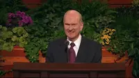 Russell M. Nelson spricht bei der Generalkonferenz