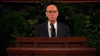 Henry B. Eyring spricht bei der Generalkonferenz